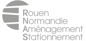 Rouen Normandie Aménagement Stationnement RNAS logo gris
