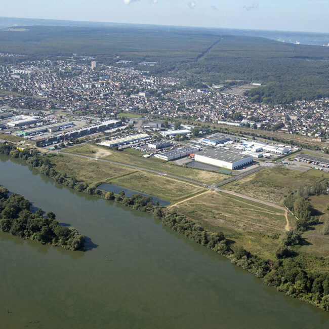Parc d'activités Halage Rouen Normandie Aménagement Stationnement RNAS