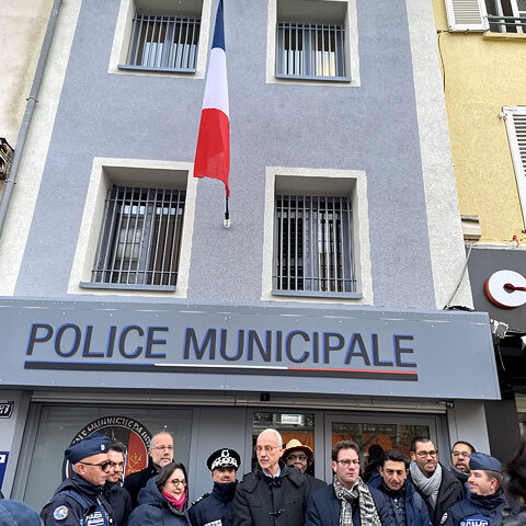 Inauguration poste de police Rouen Saint Sever Inauguration du poste de police à Saint Sever - Rouen