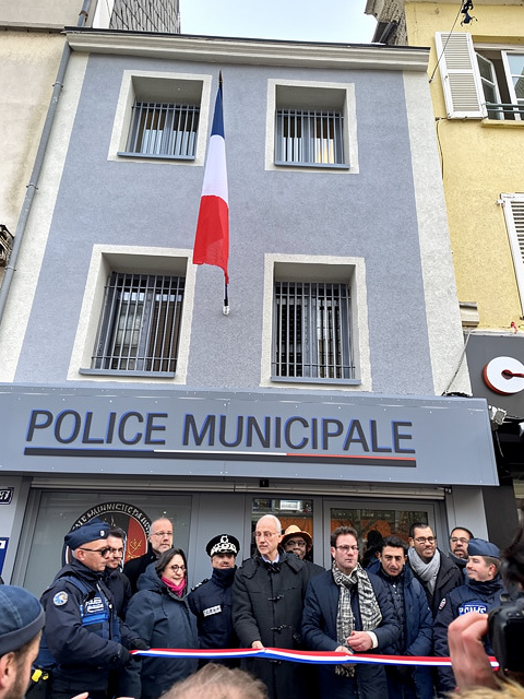Inauguration du poste de police à Saint Sever - Rouen