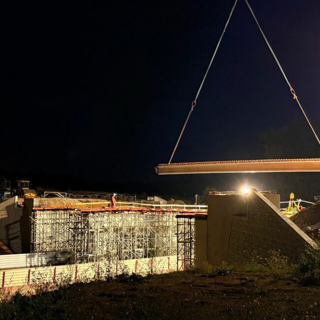 Chantier de nuit parc de la Ronce